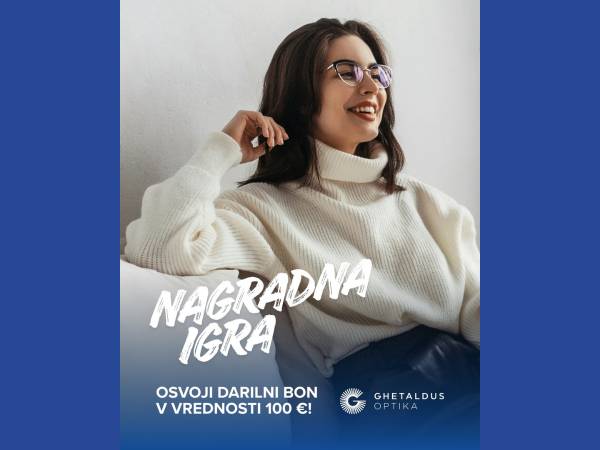 Nagradna igra: osvoji darilni bon 100 €!