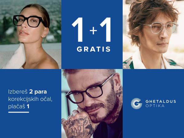 Ghetaldus optika – ponovno v akciji 1+1!